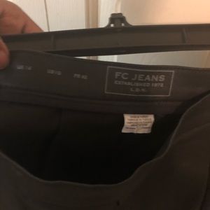 Faux Black Leather Skirt